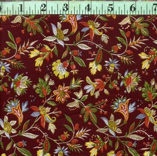 Provence Burgandy Floral Provence Burgandy Floral