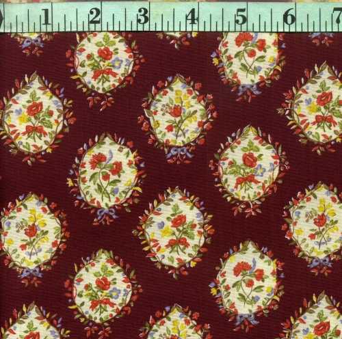 Provence Burgandy Framed Floral Provence Burgandy Framed Floral