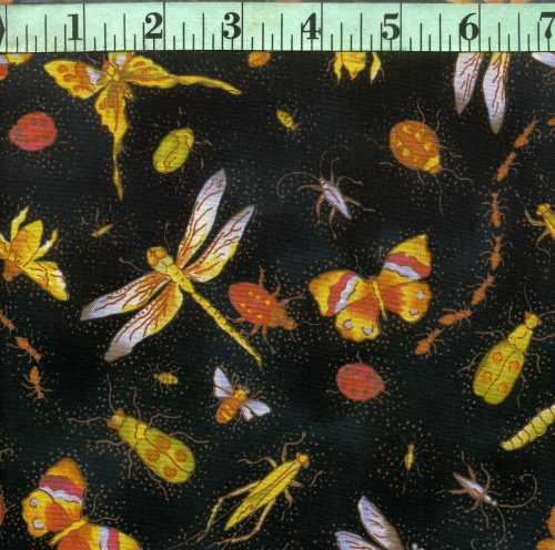 Fiberworks Harmony Bright Bugs on Black
