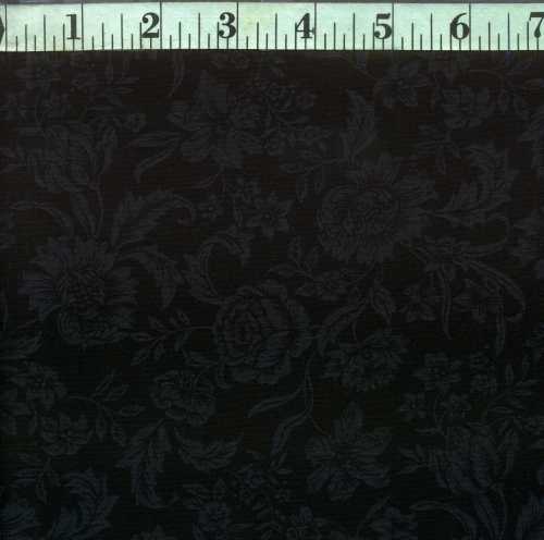 Dark Illusions Black on Black Floral