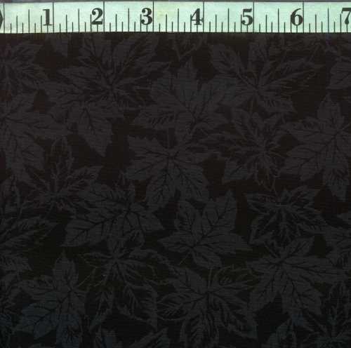 Dark Illusions Black on Black Tonal Leaf
