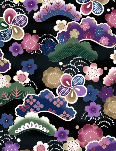 Nobu Fujiyama Collection: Asian Pines & Plum Blossoms