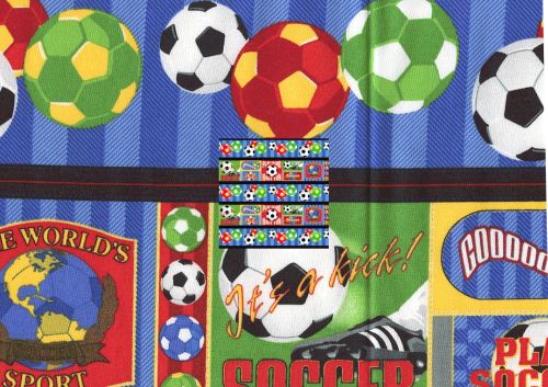 Sports Collage - Soccer Stripes Blue
