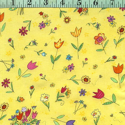 Flower Toss, Little Spring, Yellow