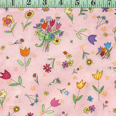 Flower Toss, Little Spring, Pink