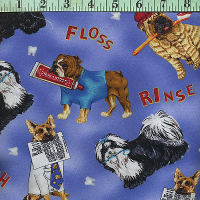 Dog and Dental Care Toss on Blue