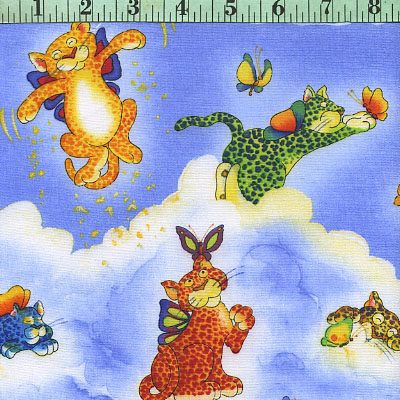 Jaguars and Butterflies In Clouds