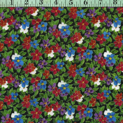 Flowers, Small Multi Cluster, Green, Red