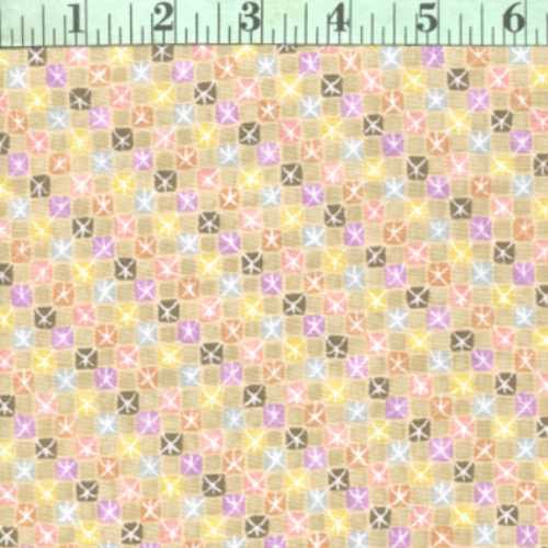 Squares, Little, Multi with White X