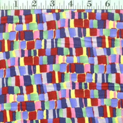 Squares, Pastel, Purple, Red, Multi