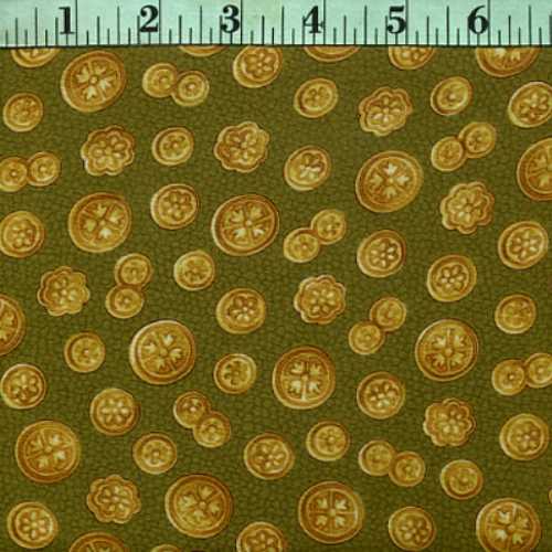 Gold Buttons Toss on Green Gold Buttons Toss on Green