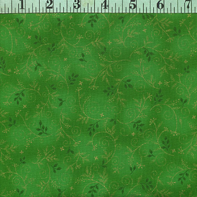 Forrest Green Small Vines, Greens, Gold Forrest Green Small Vines, Greens, Gold