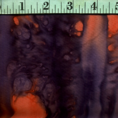 Batiks, Pink-Orange and Dark Purple