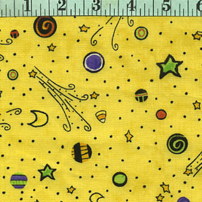 Halloween Delight Sky Dots, Yellow