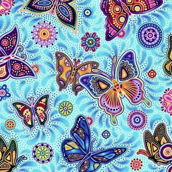 Pannotia Butterfly Teal