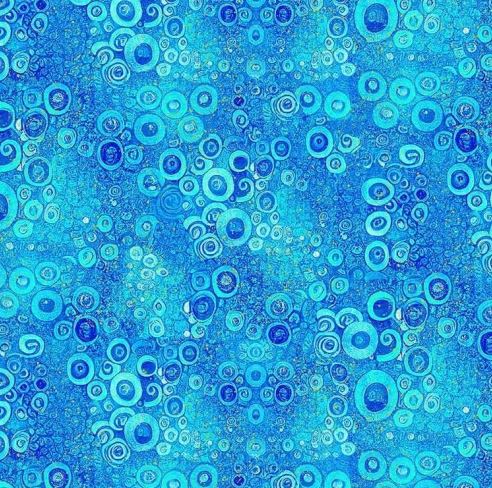 Floral Scroll Metallic Blender