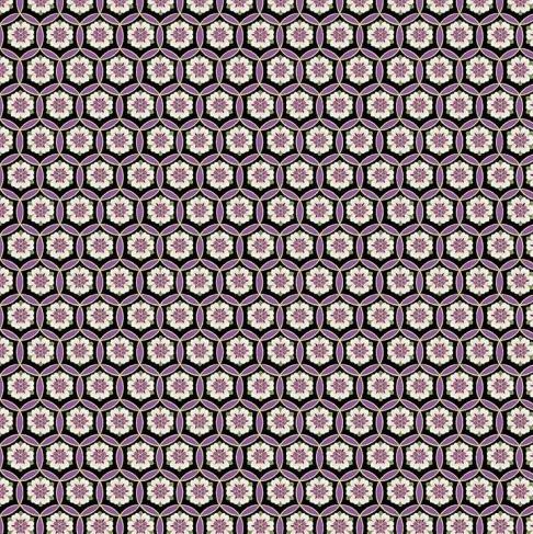 Geo Shape And Floral Metallic