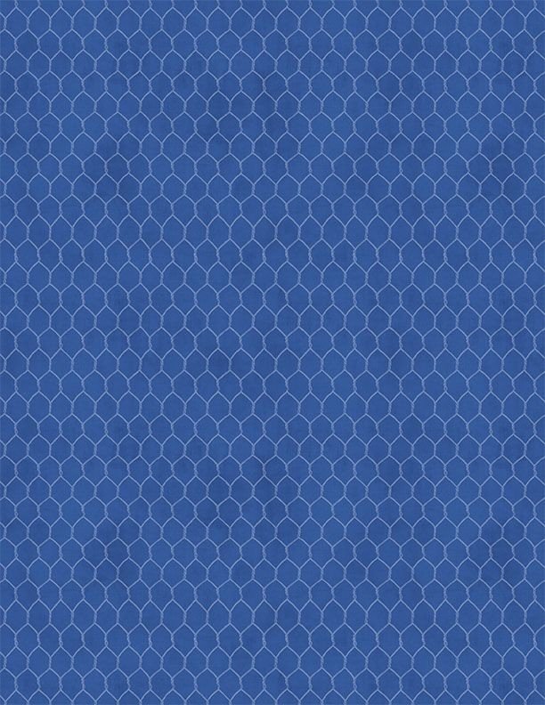 Chicken Wire Dark Blue | Country Blue Collection by Susan Winget