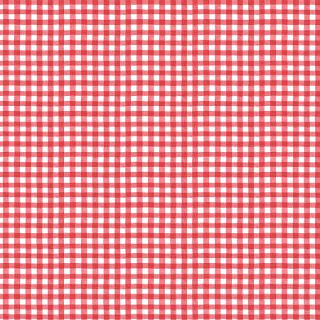 Gingham White Red | Country Blue Collection by Susan Winget