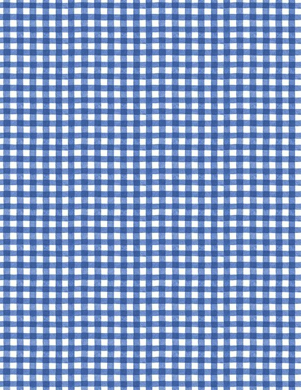 Gingham White/Dark Blue | Country Blue Collection by Susan Winge