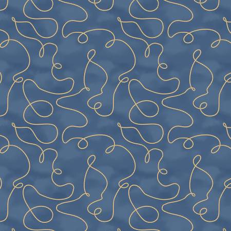 Cowboy Rope Blue | Riders on the Range Collection by Danhui Nai
